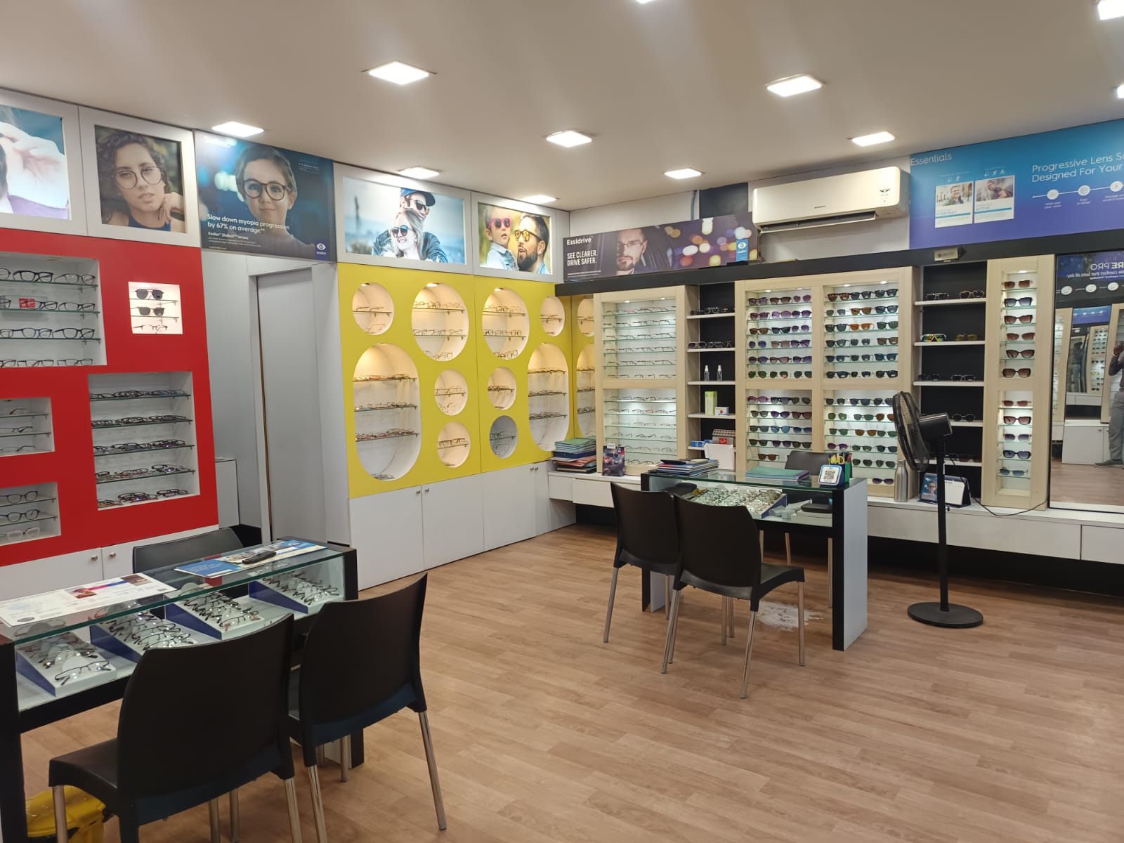 Vision Plus Optics Estancia showroom sunglasses and frames collection